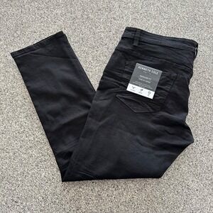 Kenneth Cole Jeans Men's‎ 40x32 Tapered Fit Stretch Denim Black